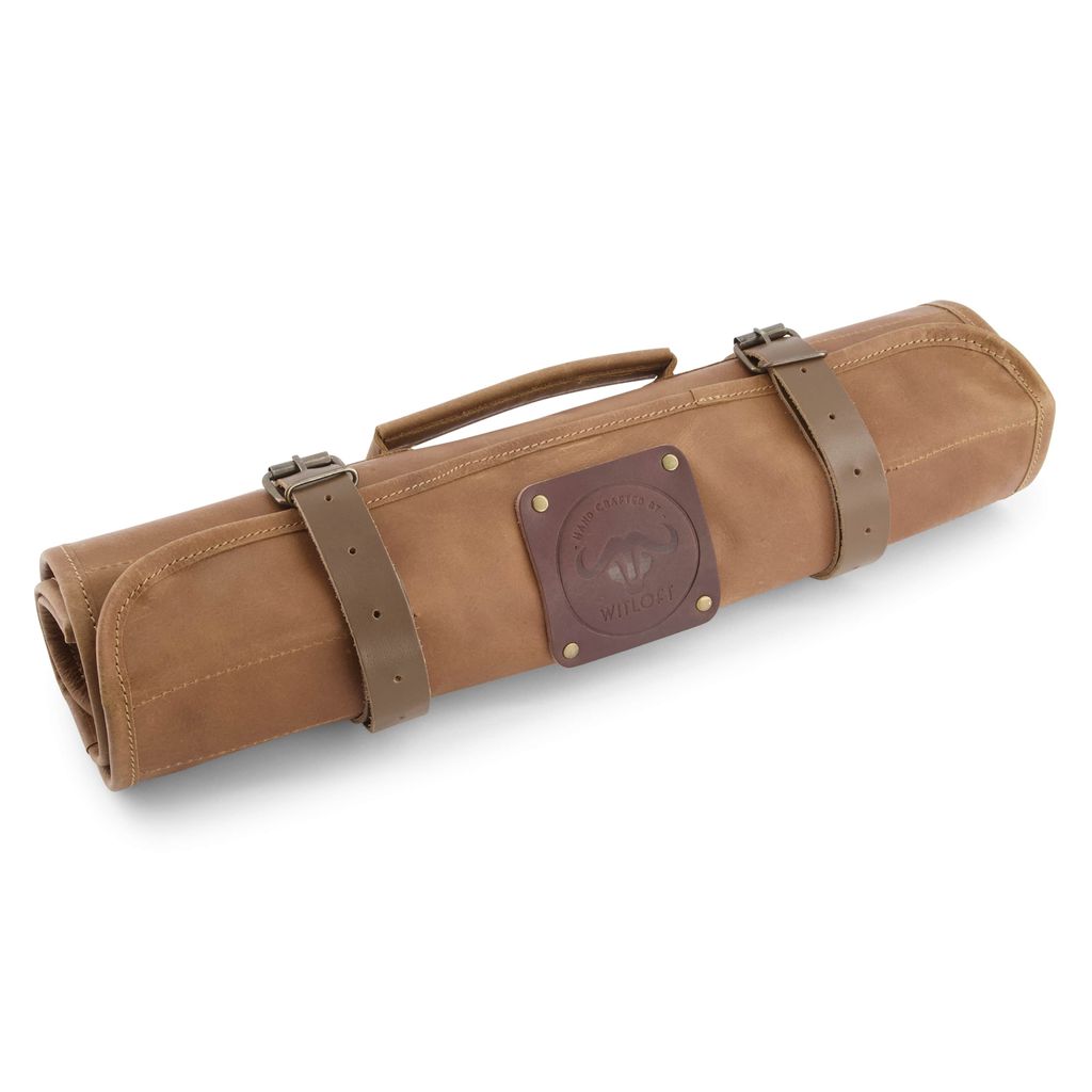 Trousse à couteaux 9 places Cognac - Visuel 1